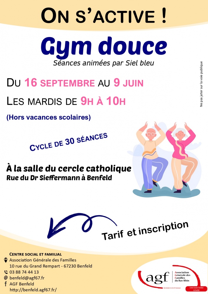 GYM DOUCE BENFELD | Le Journal de Marsel (JDM Éditions) Gym douce Sainte-Marie-aux-Mines