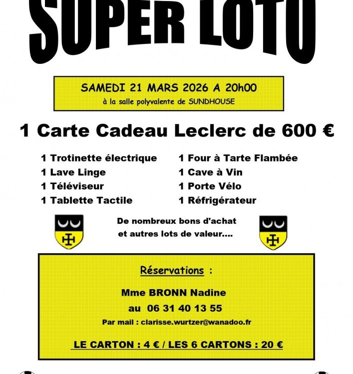 LOTO SUNDHOUSE 707X750 | Le Journal de Marsel (JDM Éditions) Loto de l’USS Erstein