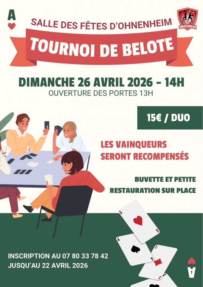 Tournoi de belote S&eacute;lestat