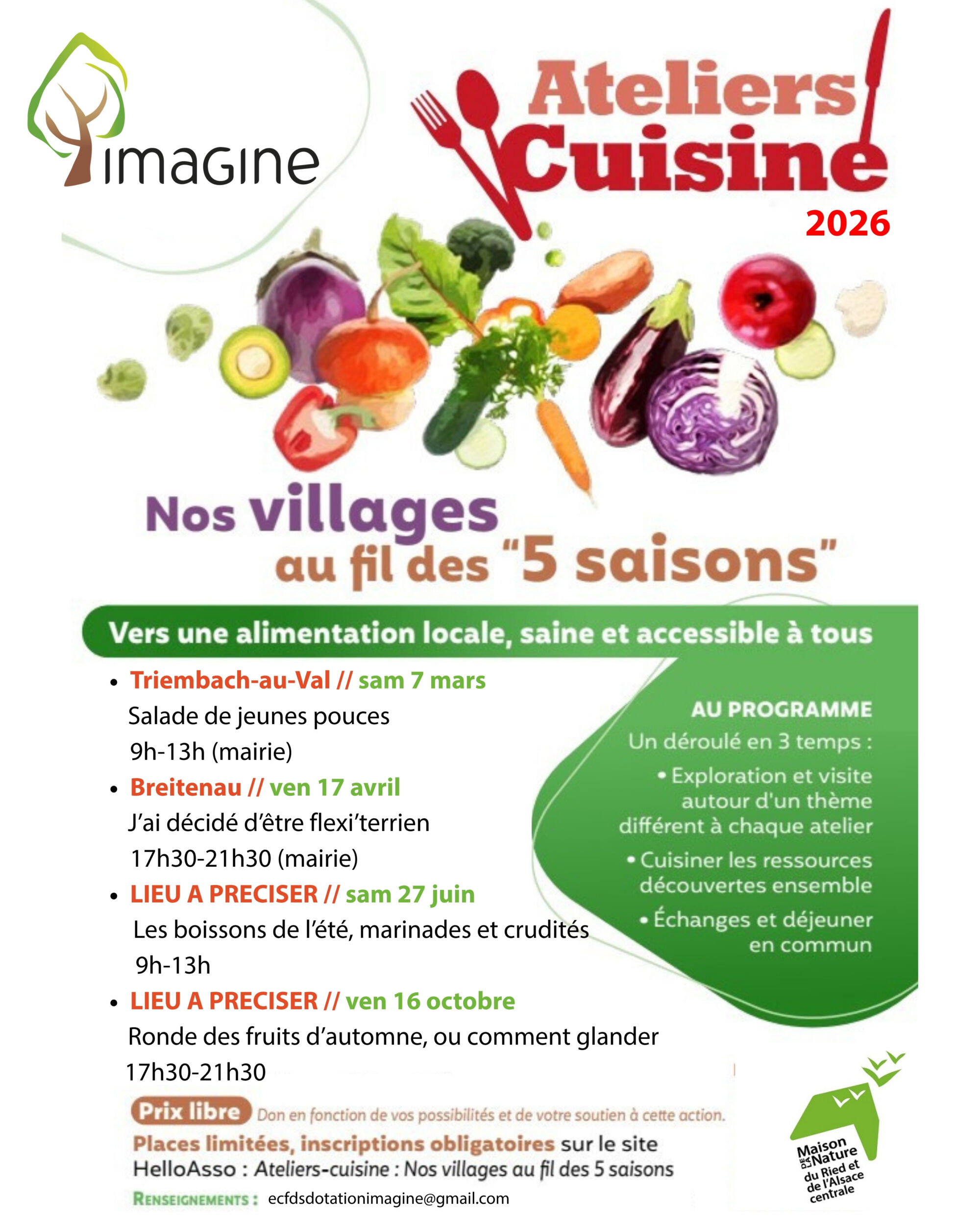 AFFICHE ECOTERRITOIRE | Le Journal de Marsel (JDM Éditions) Animer des ateliers cuisine engagés Molsheim 0