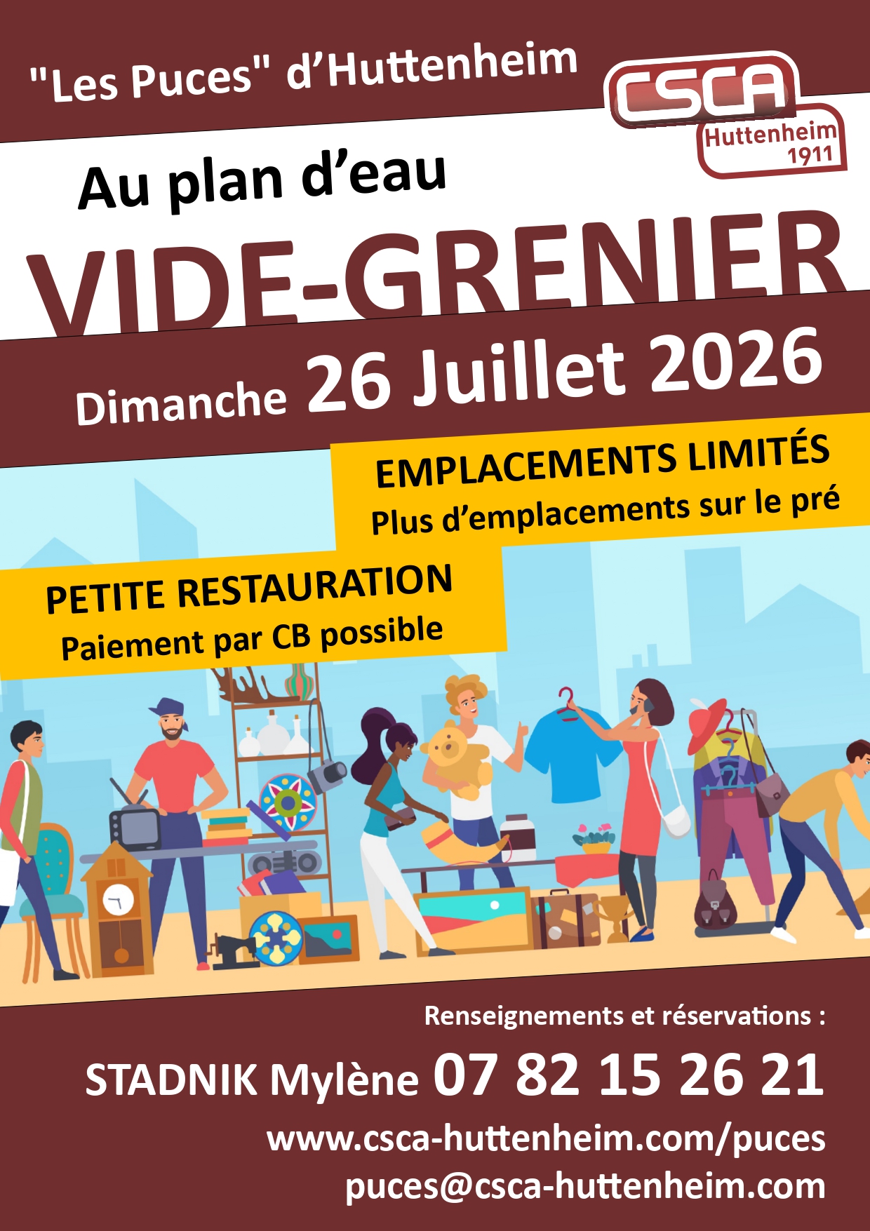 AFFICHE_PUCE2026 | Le Journal de Marsel (JDM Éditions) les “Puces” reviennent le 26 juillet 2026 au plan d’eau Geispolsheim 0