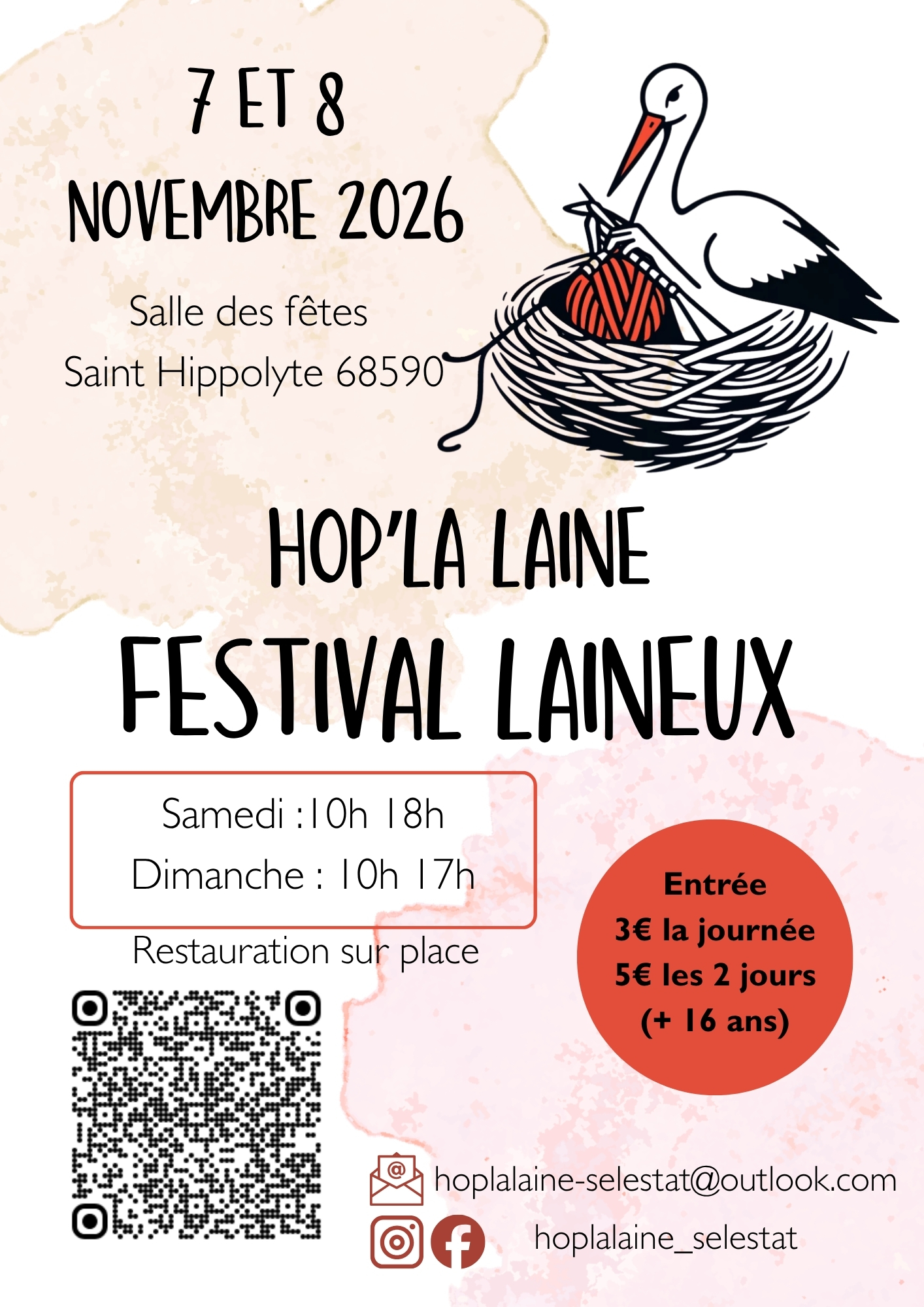 FLYER FESTIVAL HOPLALAINE25 A5 A4 | Le Journal de Marsel (JDM Éditions) Festival Laineux Hop’la Laine Benfeld 0