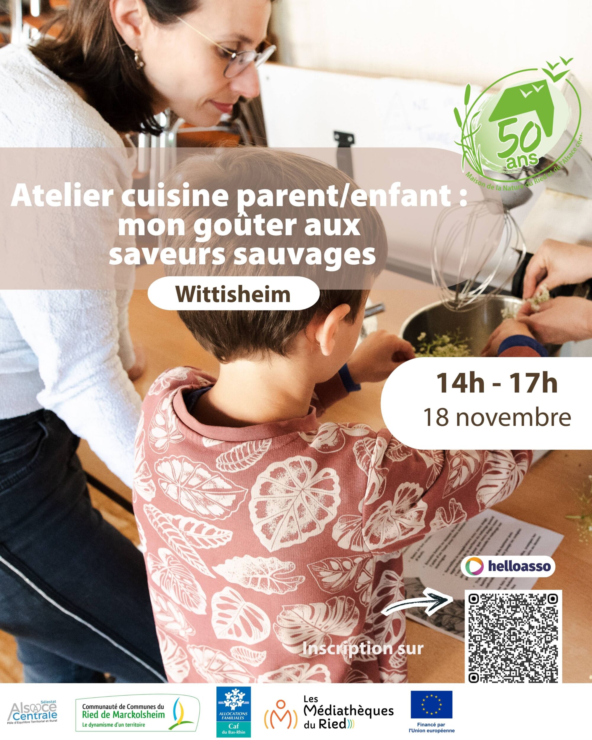 AFFICHE CUISINE PARENT ENFANT 181126 | Le Journal de Marsel (JDM Éditions) Atelier cuisine parent/enfant : mon goûter aux saveurs sauvages Fegersheim 0