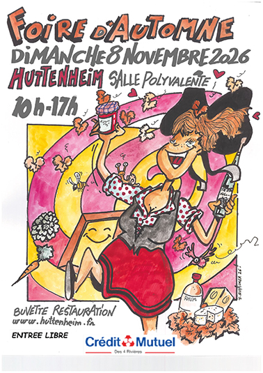 AFFICHE FOIRE AUTOMNE | Le Journal de Marsel (JDM Éditions) 6ᵉ édition de la Foire d’automne Fegersheim 0