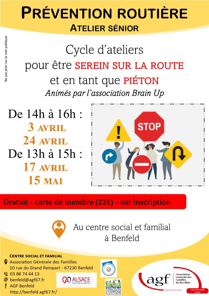 Ateliers séniors : Cycle de prévention routière 