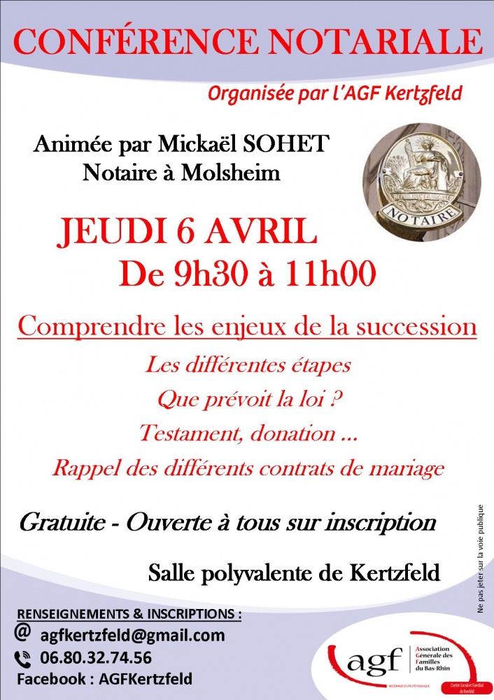 Conférence notariale : comprendre les enjeux de la succession