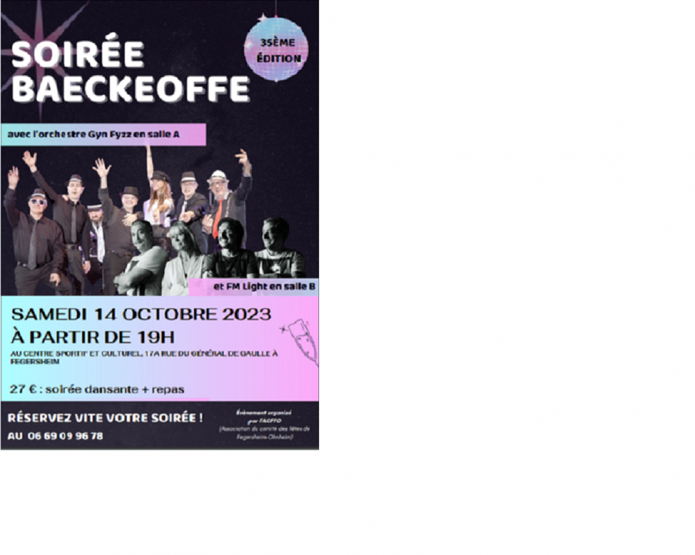 Soirée baeckeoffe