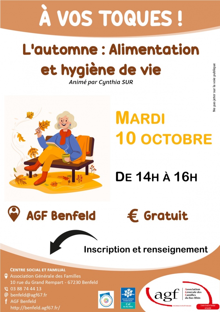 Atelier séniors : L'automne, alimentation et hygiène de vie 