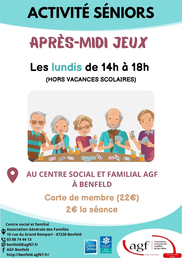 Ateliers séniors : Après-midis jeux 