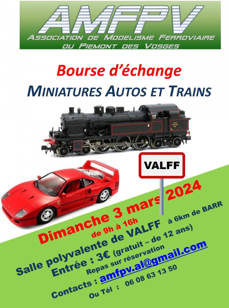 Bourse miniatures autos et trains