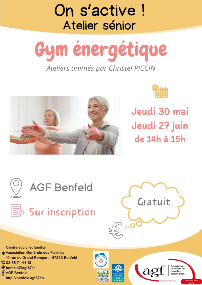 Atelier séniors : gym énergétique