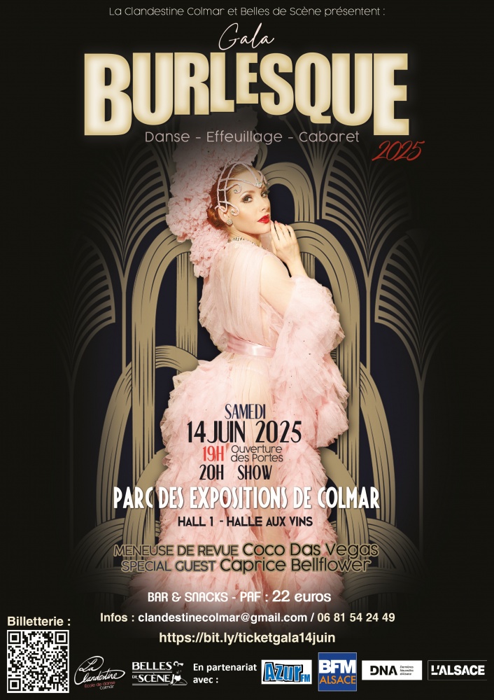 Caprice Bellflower, invitée d’honneur du gala de danse burlesque