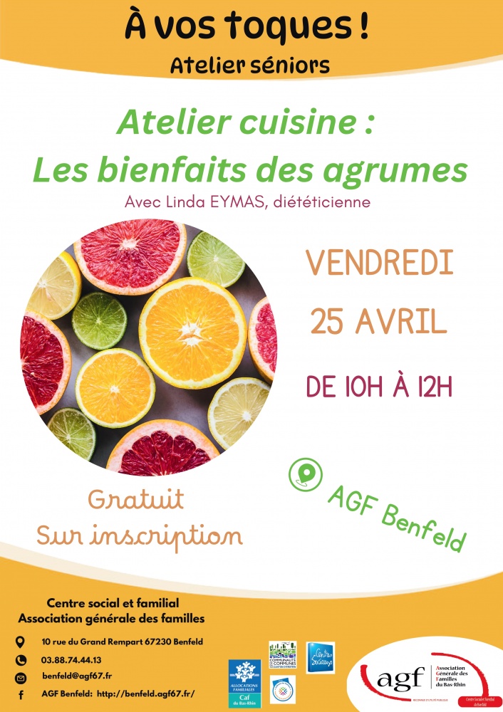 Atelier cuisine séniors : Les agrumes