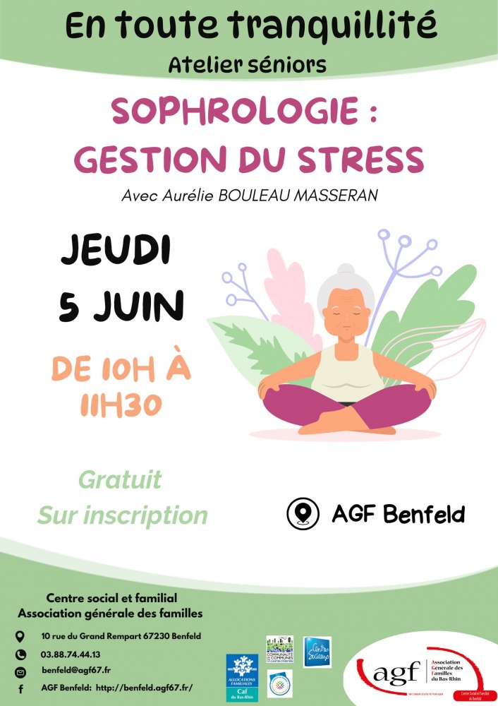 Atelier séniors : Sophrologie et gestion du stress