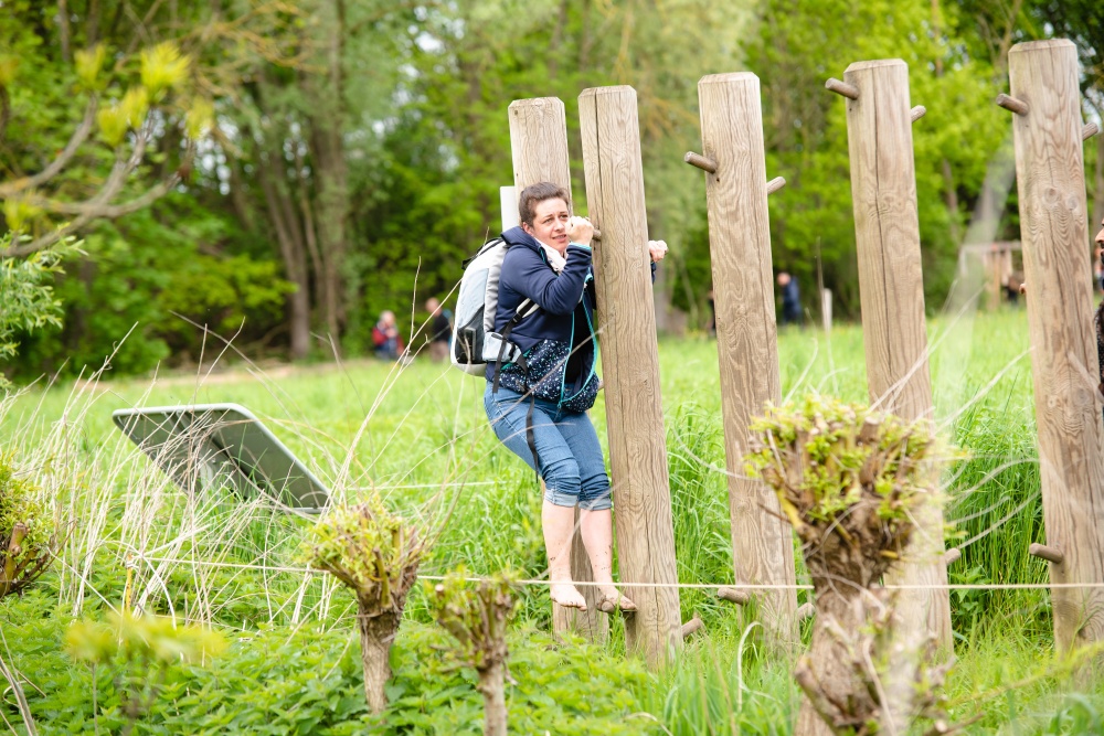 Hopla geiss, le parcours SensoRied en soirée