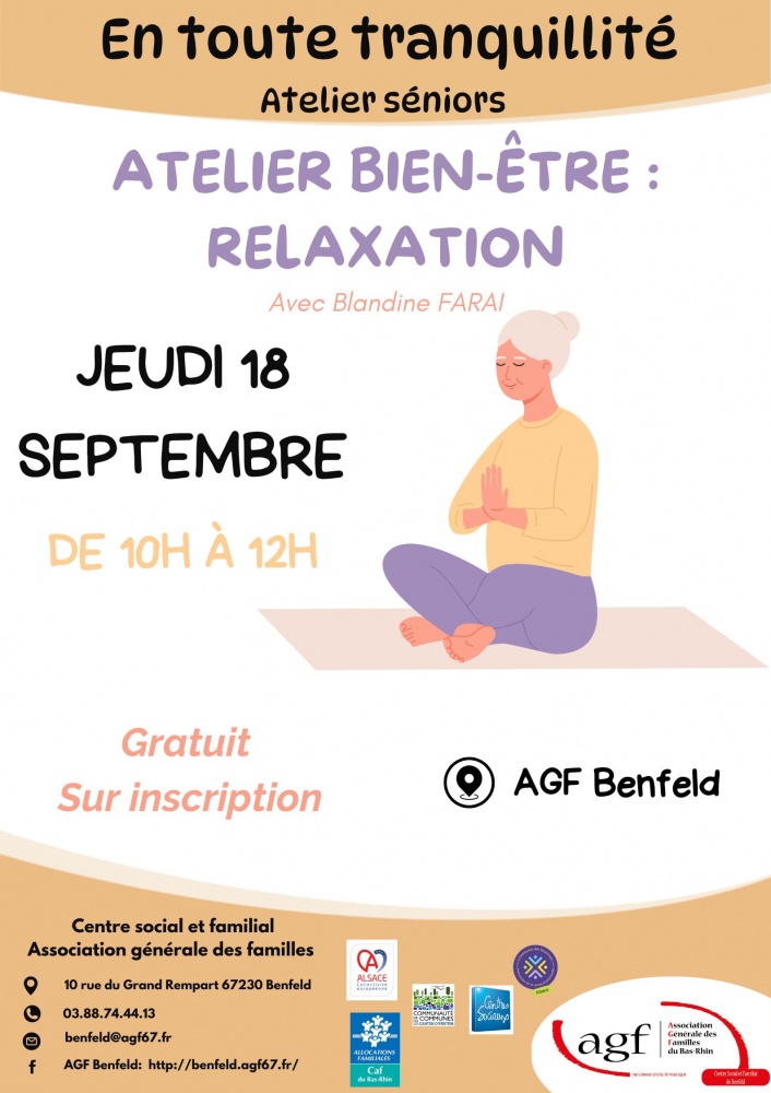 Atelier séniors : Relaxation 