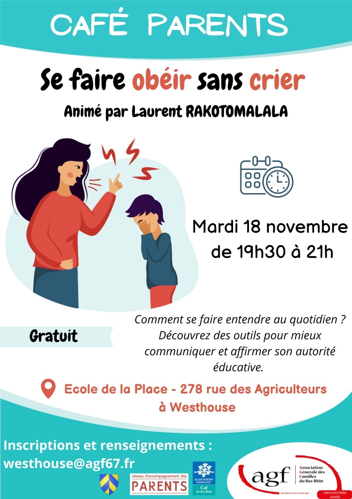 Café parents : Se faire obéir sans crier 