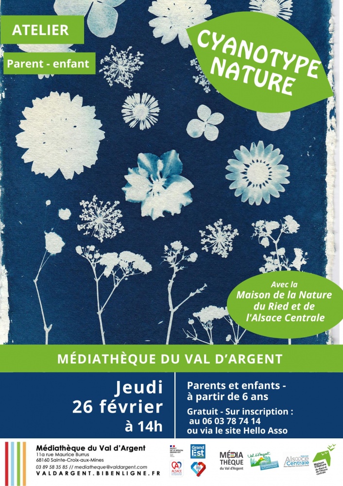 Atelier parent/enfant : cyanotype nature