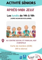 Ateliers séniors : Après-midis jeux 