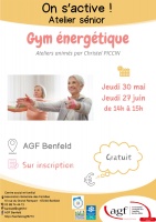 Atelier séniors : gym énergétique