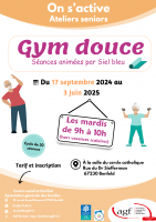 Cycle de 30 séances de Gym douce