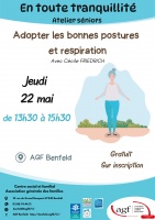 Atelier séniors : Posture et respiration 