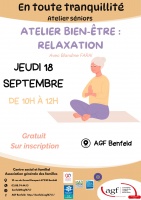 Atelier séniors : Relaxation 