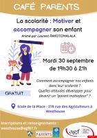 Café parents : La scolarité 