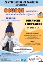 Bourse puériculture, jouets et vêtements enfants 