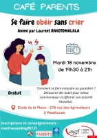 Café parents : Se faire obéir sans crier 