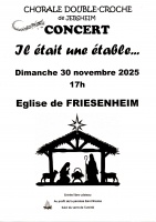 Concert ‘il était une étable’ animé par la chorale double croche 