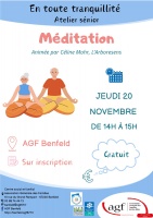 [AGF] Atelier séniors : Méditation 