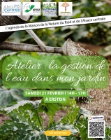 Atelier : la gestion de l'eau dans mon jardin
